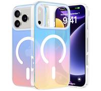 ÁRBOLORO Coque Magnétique pour iPhone 17 Pro/ 18 Pro, Soleil Couchant | Compatible avec MagSafe, Housse Translucide, Effet Iridescent, Procédé IMD, Anti-Chocs TPU+PC, Irisée Étui