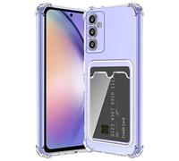 ÁRBOLORO Coque pour Samsung Galaxy A54 5G Etui Transparente avec Fente Carte TPU Silicone Protection Housse Soft Bumper Anti-Choc Anti-Rayure Case pour Samsung Galaxy A54 5G