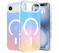 ÁRBOLORO Magnétique Irisée Coque pour iPhone 17 Air Compatible avec Magsafe, Étui Housse Iridescent Mate Fluorescente Colorée Antichoc Anti-Rayures Translucide Holographique Case