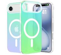 ÁRBOLORO Magnétique Irisée Coque pour iPhone 17 Air Compatible avec Magsafe, Étui Housse Iridescent Mate Fluorescente Colorée Antichoc Anti-Rayures Translucide Holographique Case