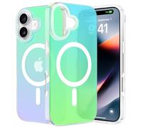 ÁRBOLORO Magnétique Irisée Coque pour iPhone 17 Compatible avec Magsafe, Étui Housse Iridescent Mate Fluorescente Colorée Antichoc Anti-Rayures Translucide Holographique Case