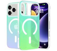 ÁRBOLORO Magnétique Irisée Coque pour iPhone 17 Pro Compatible avec Magsafe, Étui Housse Iridescent Mate Fluorescente Colorée Antichoc Anti-Rayures Translucide Holographique Case