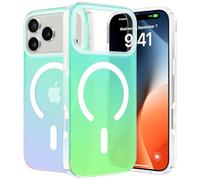 ÁRBOLORO Magnétique Irisée Coque pour iPhone 17 Pro Max Compatible avec Magsafe, Étui Housse Iridescent Mate Fluorescente Colorée Antichoc Anti-Rayures Translucide Holographique Case