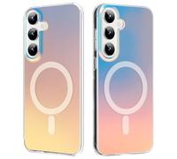 ÁRBOLORO Magnétique Irisée Coque pour Samsung Galaxy S24 Compatible avec Magsafe, Étui Housse Iridescent Mate Fluorescente Colorée Antichoc Anti-Rayures Translucide Holographique Case
