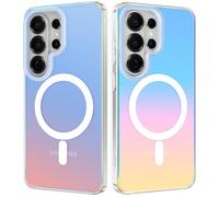 ÁRBOLORO Magnétique Irisée Coque pour Samsung Galaxy S26 Ultra Compatible avec Magsafe, Étui Housse Iridescent Mate Fluorescente Colorée Antichoc Anti-Rayures Translucide Holographique Case