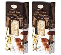 Arborio Risotto Riz aux champignons séchés Boletus Edulis Cèpes extra, riche en antioxydants, en fibres, 2 x 250 g