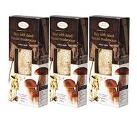 Arborio Risotto Riz aux champignons séchés Boletus Edulis Cèpes extra, riche en antioxydants, en fibres, 3 x 250 g