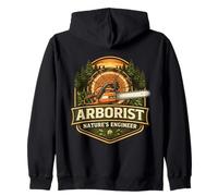 Arborist Nature's Engineer Arboriculteur Entretien des Coupe-Arbres Sweat à Capuche