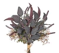 Arborus Branches artificielles d'eucalyptus - 48 cm - Bouquet de fleurs artificielles violettes - Fleurs artificielles - Branches - Vase de table - Décoration de mariage - Bouquet de mariée
