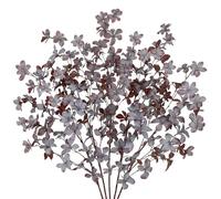 Arborus Lot de 5 branches artificielles d'automne - 85 cm - Branches d'automne artificielles - Violet - Enkianthus - Plantes artificielles japonaises - Vase - Décoration de table rustique moderne