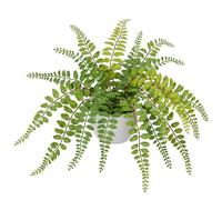 Arborus Plante Artificielle en Pot Fougère Artificielle Plantes Vertes artificielles Plantes de fougères Plante à Suspendre Artificielle comme Une Vraie Fougère Artificielle à Boutons pour Table Déco