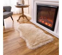 Arbosofe Petit tapis ultra doux en fausse fourrure à poils longs pour chambre à coucher, salon, décoration de chambre d'enfant, 0,6 x 1,2 m, peau de mouton