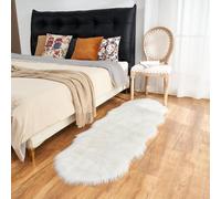 Arbosofe Tapis ultra doux en fausse fourrure - Tapis pelucheux en fourrure pour chambre à coucher et salon, décoration de chambre d'enfant, 0,6 x 1,8 m, peau de mouton