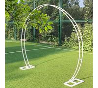 Arbour de jardin rond en métal robuste avec bases cercle résistant à la rouille pour les événements en plein air Décoration de porte de lune