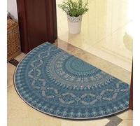 ARBOVE Paillasson Tapis D'entréE Demi Lune IntéRieur Dexterieur pour Terrasse Rond Exterieur Entree D’Entree Interieur Absorbant (Bleu foncé,60x100cm)