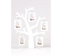 Arbre 5 cadres Photos Blanc Support Porte Photo Aimanté Pele mele Suspendu