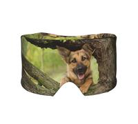 Arbre à berger allemand,Masque pour les yeux bloquant la lumière Cache-yeux et cache-oreilles pour le sommeil