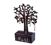 Arbre à bijoux avec tiroir - Noir - Boîte à bijoux en bois
