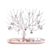 Arbre à Bijoux Porte-bijoux, présentoir de colliers, bagues, bracelets, cerfs, étuis rangement, plateau d'arbre for femmes(Color 11)