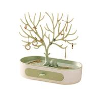Arbre à Bijoux Porte-bijoux, présentoir de colliers, bagues, bracelets, cerfs, étuis rangement, plateau d'arbre for femmes(Color 9)