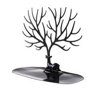 Arbre à Bijoux Présentoir à bijoux, plateau, supports de rangement en arbre, boucles d'oreilles, colliers, bagues, boîtes, étui, support organisateur bureau, décor maquillage