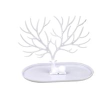 arbre à bijoux Présentoir de bijoux en forme petit cerf, boucles d'oreilles, collier, bague, pendentif, Bracelet, plateau, rangement d'arbre(Color 2)