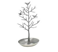 arbre à bijoux Présentoir de boucles d'oreilles en alliage métallique à Double couche, arbre oiseaux, bijoux forme sycomore, Style artistique