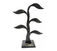 Arbre à Boucles d'Oreilles en bois 40cm | Finition ""Noir Vintage""