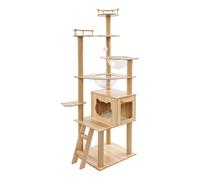 Arbre à chat - 170 cm - Grand arbre à chat - Jouet pour chat - Avec 2 capsules spatiales - Maison pour chat - En jute - Échelle