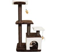 Arbre à Chat à Plusieurs Niveaux, Tour d'activité pour Chatons avec griffoirs et recouvert de Peluche Douce, pour Petits Chats, Repos de Jeu pour Chatons