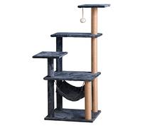 Arbre à Chat à Plusieurs Niveaux, Tour d'activités pour Chatons, avec hamac, griffoirs et revêtement en Peluche Douce pour Petits Chats et Chatons