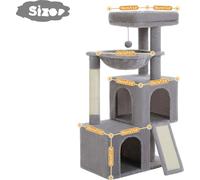 Arbre à chat, appartements spacieux, construction robuste, AMT0282GY, L