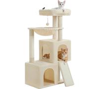 Arbre à chat, appartements spacieux, hamac confortable, poteaux griffoirs résistants, AMT0282BG, L