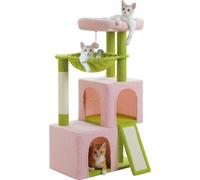 Arbre à chat, appartements spacieux, hamac confortable, poteaux griffoirs résistants, AMT0282PK, L