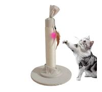 Arbre à Chat, Arbre à Chat | Arbre à Chat en Corde de sisal pour Chats d'intérieur - Poteau à gratter interactif de 53 cm avec Jouet à Plumes Pendantes, grattoir pour Chat pour la Maison
