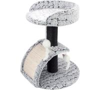 Arbre à Chat, Arbre à Chat avec griffoirs, Jouets taquins et recouvert de Peluche Douce, pour Chats d'intérieur