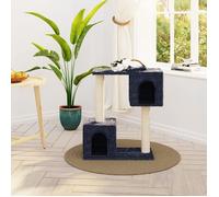 Arbre a Chat Arbre a Hat Pas Cher Arbre à Chat griffoir Arbre à Chat avec griffoirs en sisal Gris foncé 60 cm[O231]