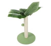 Arbre à Chat avec 3 Boules Suspendues pour L'intérieur de la Maison, Arbre à Chat, Protection de Meubles en Sisal, Structure Robuste et Stable (Green)