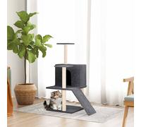 171661 Arbre à chat avec griffoirs en sisal Gris clair 82 cm