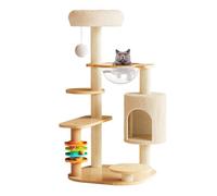Arbre À Chat avec Griffoir, Condo avec Jouet Interactif, Tour en Velours pour Chats, Capsule Spatiale, Jouets Interactifs pour Chats D'intérieur