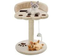 Arbre à Chat avec Griffoir en Sisal 40 cm Beige et Marron Grattage vidaXL