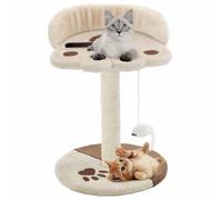 Arbre à Chat avec Griffoir en Sisal 40 cm Beige et Marron Grattage vidaXL