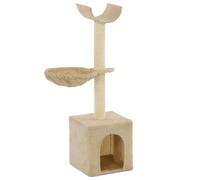 Arbre à Chat avec Griffoirs en Sisal 105 cm Beige Grattoir Animaux vidaXL