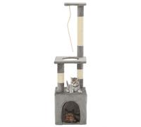 Arbre à Chat avec Griffoirs en Sisal 109 cm Gris Grattoir Animaux vidaXL