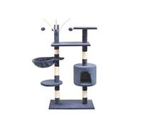 vidaXL Arbre à chat avec griffoirs en sisal 125 cm Bleu foncé 170484