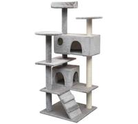Arbre À Chat Avec Griffoirs En Sisal 125 Cm Gris