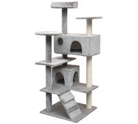 Arbre À Chat Avec Griffoirs En Sisal 125 Cm Gris
