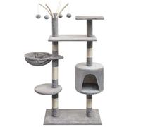 Arbre À Chat Avec Griffoirs En Sisal 125 Cm Gris