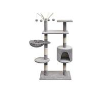 Arbre à chat avec griffoirs en sisal 125 cm Gris