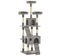 Arbre à Chat avec Griffoirs en Sisal 170 cm Gris Grattoir à Chat vidaXL